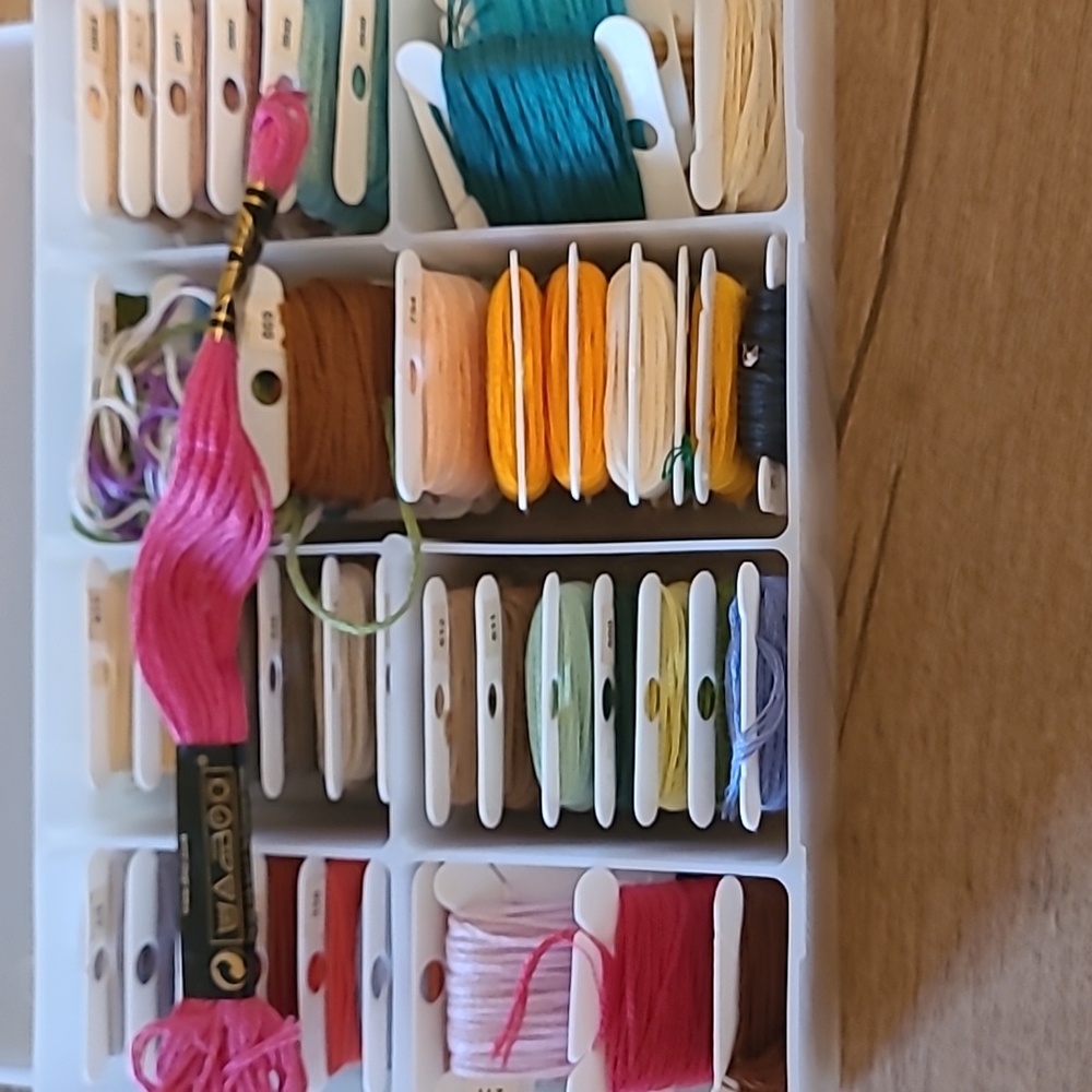 Embroidery Floss & Organizer, Every color of the Rainbow! 🌈